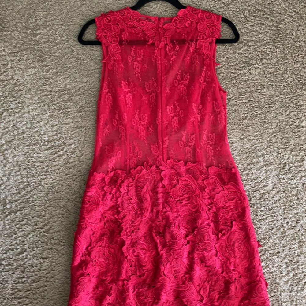AKIRA Red Lace Mini Dress - Picture 3 of 3